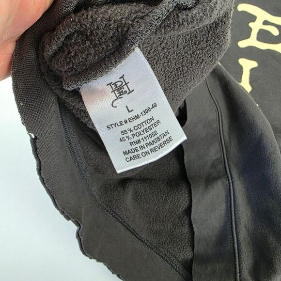 Vtg Y2K Ed Hardy Pullover Distressed Unisex Mens Size Large Gray - Picture 13 of 13